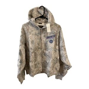 Abercrombie & Fitch Camo Bush Light Men’s Zip Hoodie Size Medium NWT